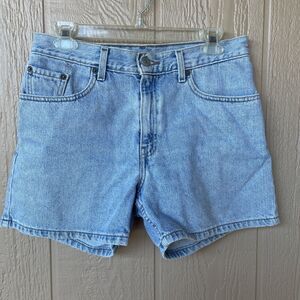 Levi's Women's Red Tab Light Wash Jean Shorts, Size 9 Jr, Vintage Early 90s